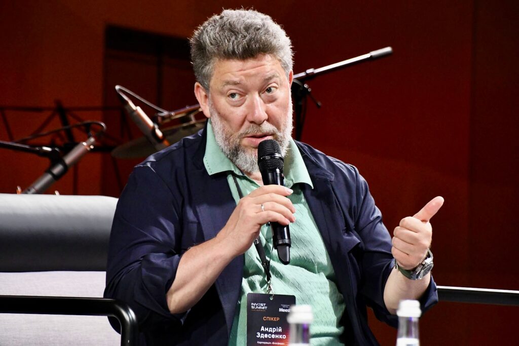 Засновник та CEO корпорації Біосфера Андрій Здесенко виступає на Міжнародному економічному форумі 2025