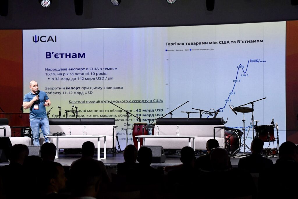 Олександр Спасіченко презентує дослідження UCAI про експортні можливості України на Міжнародному економічному форумі 2025